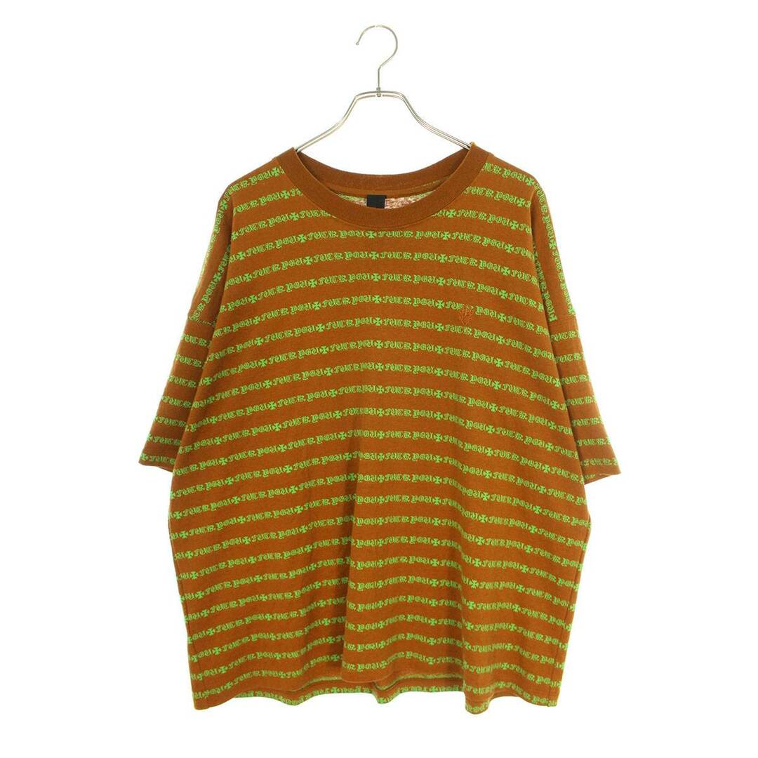 クロムハーツ  Y Not Stripe Tee ワイノットロゴボーダーTシャツ  メンズ L