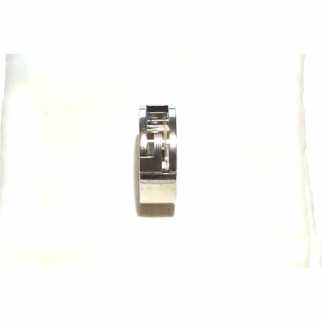 Gucci(グッチ)のGUCCIグッチ ブランデッドシルバーGリング 18 美品 メンズのアクセサリー(リング(指輪))の商品写真