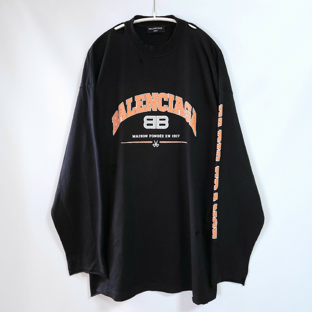 BALENCIAGA 22SS BB刺繍ロゴTシャツ