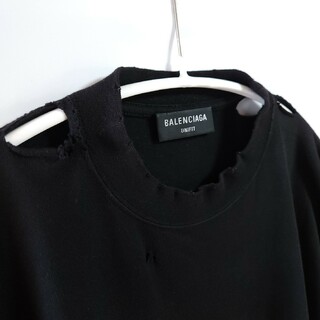 週末限定BALENCIAGA ビンテージ加工 Tシャツ ダメージ加工