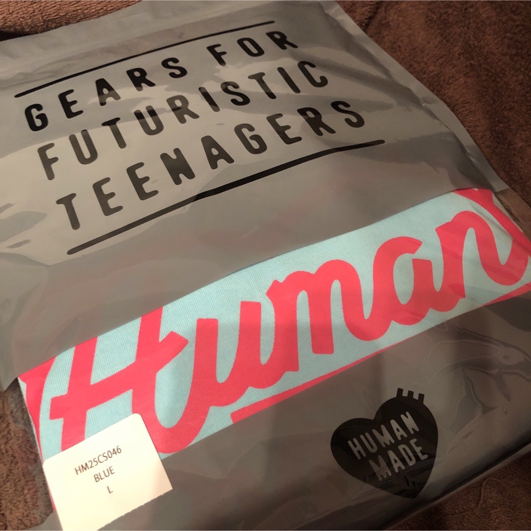 HUMAN MADE   HUMANMADE ヒューマンメイド ロンT ブルー Lの通販 by