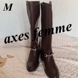 アクシーズファム(axes femme)のaxes femme アクシーズファ 刺繍ジョッキーブーツ(ブーツ)