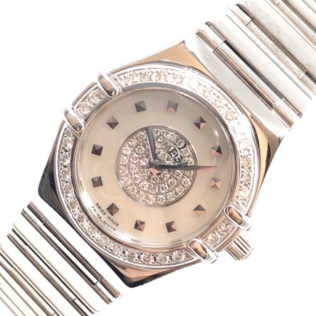 オメガ OMEGA コンステレーション ホワイトシェル 1960.11.51 K18ホワイトゴールド レディース 腕時計