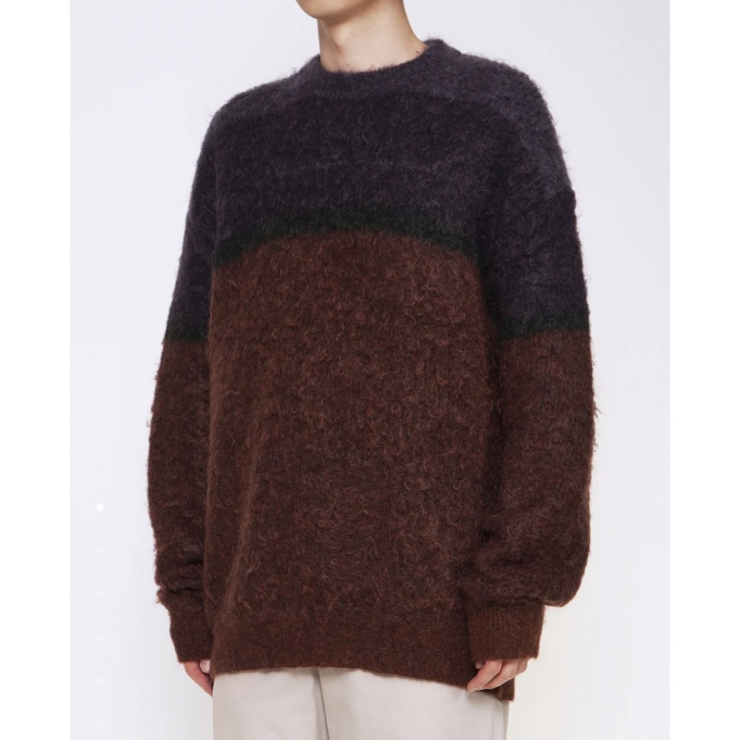 YOKE - 【新品】yoke スティルボーダークルーネックモヘアニット