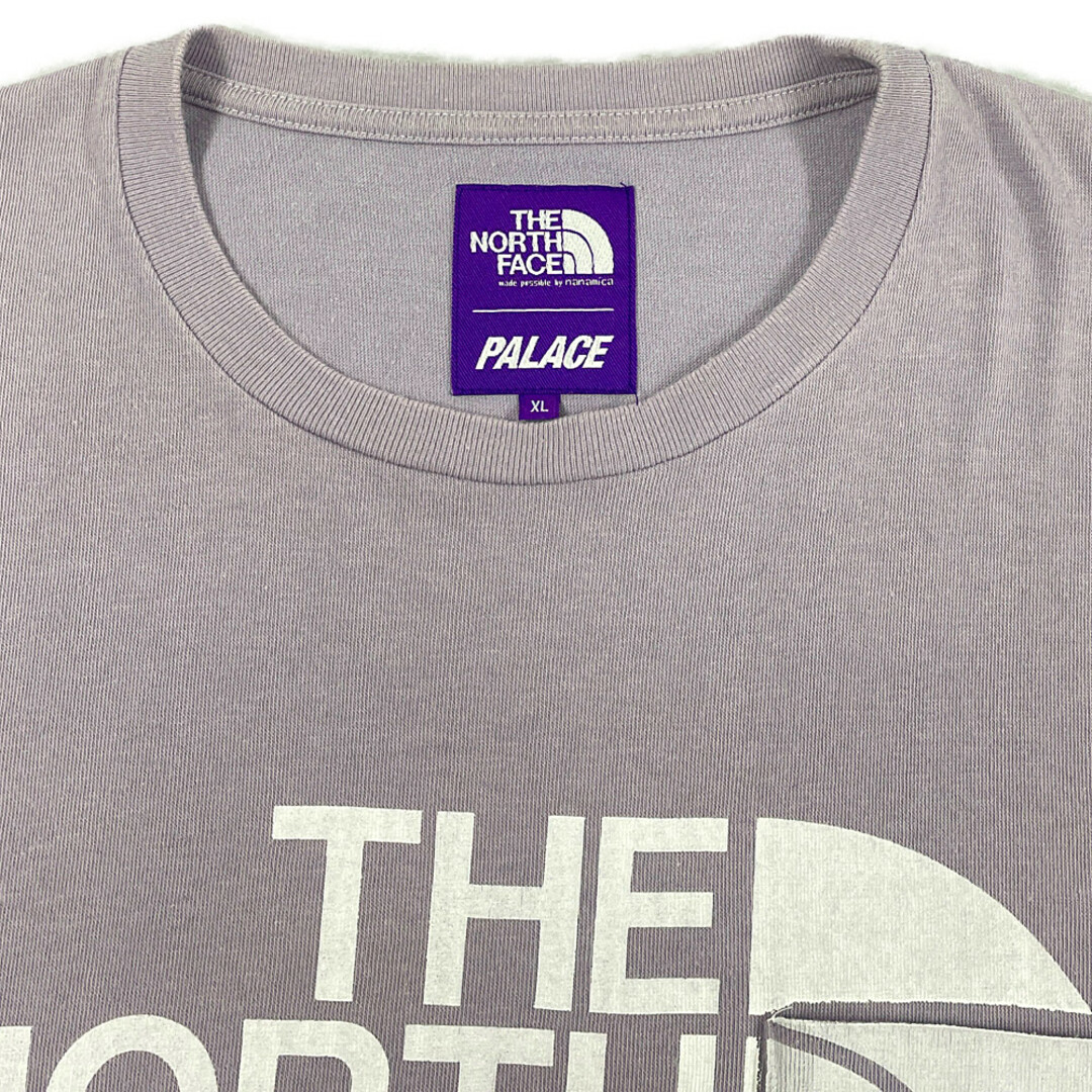 PALACE SKATEBOARDS × THE NORTH FACE COOL MAX プリント ポケット付 半袖Ｔシャツ ラベンダー系 サイズ  XL 正規品 / 31670