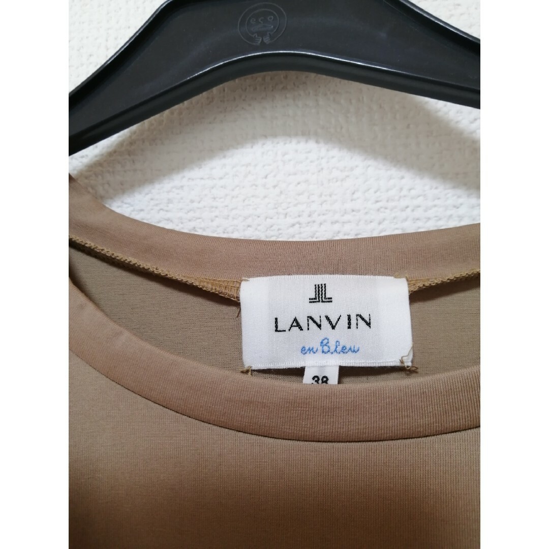 LANVIN en Bleu(ランバンオンブルー)のランバンオンブルー　バルーンコンビスリーブトップス レディースのトップス(カットソー(半袖/袖なし))の商品写真