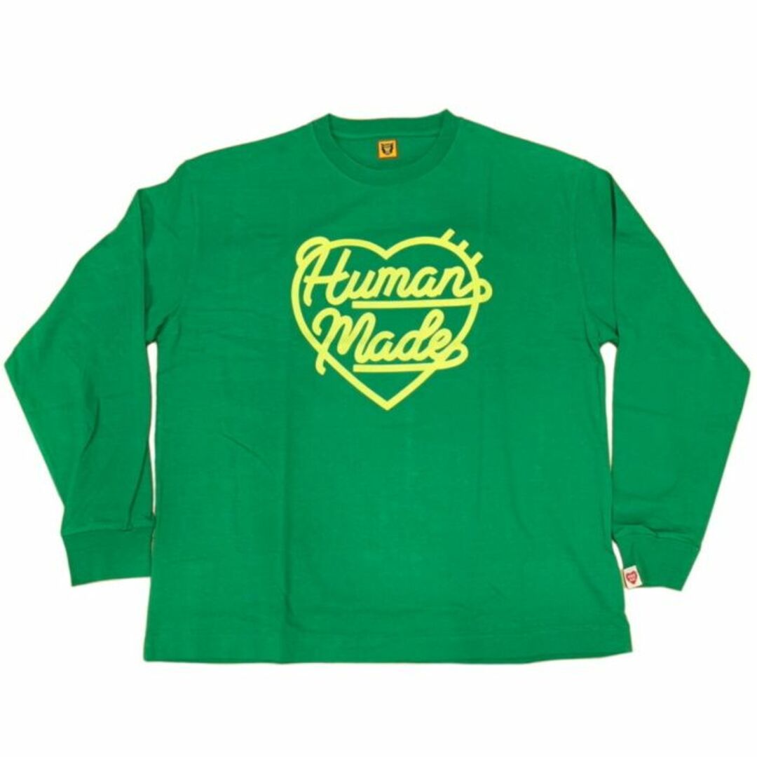 HUMAN MADE Heart L S T-Shirt "Green"