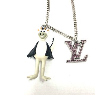 ルイヴィトン(LOUIS VUITTON)のルイヴィトン LOUIS VUITTON LVフレンド ストラス MP2927 LV ドラゴン ファッション小物 ネックレス SS シルバー(ネックレス)