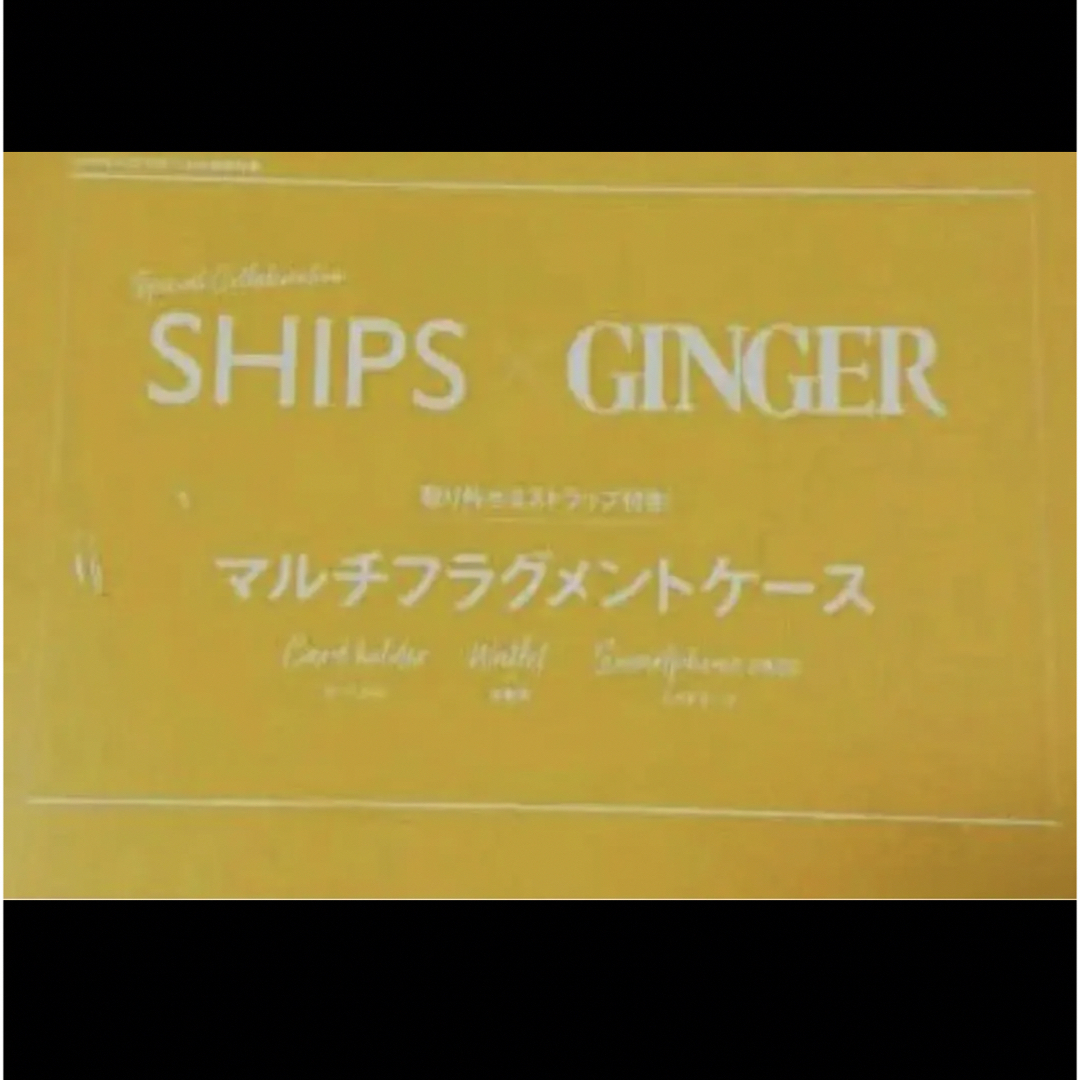 SHIPS(シップス)の【SHIPSマルチフラグメントケース】GINGER2019年11月号付録 レディースのファッション小物(財布)の商品写真