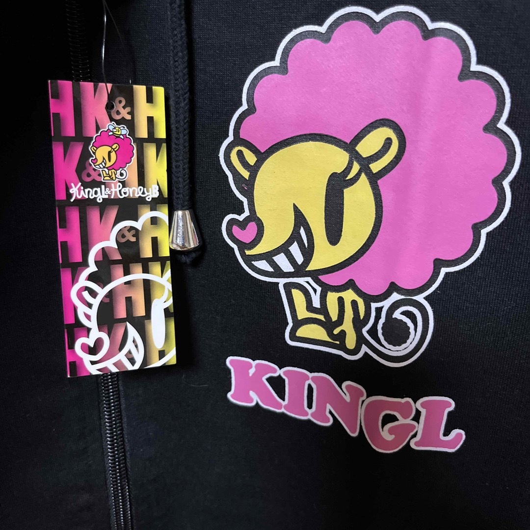 しまむら(シマムラ)の✨最終値下げ✨【新品】メンズ　KingL&HoneyB　 Lサイズ　半袖パーカー メンズのトップス(パーカー)の商品写真