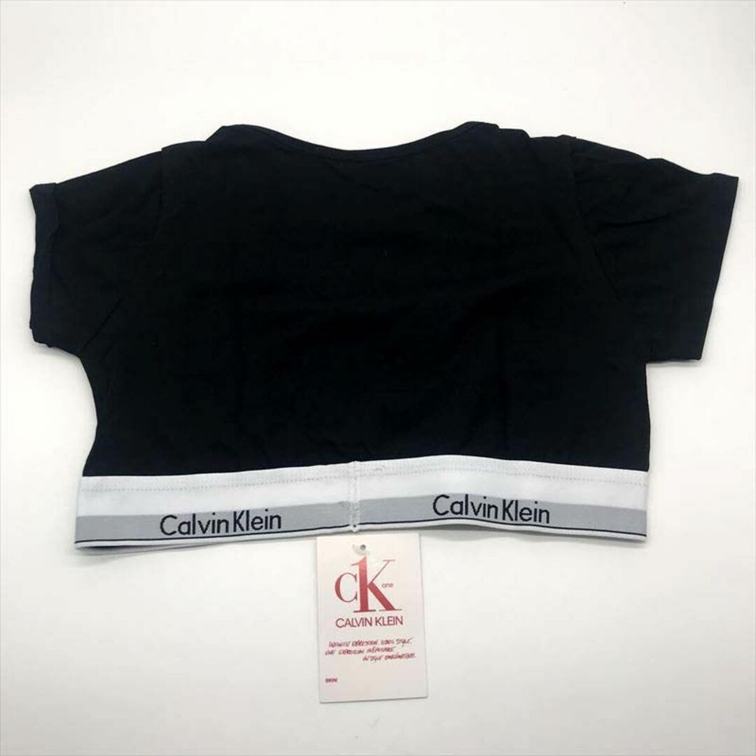 ck Calvin Klein(シーケーカルバンクライン)のカルバンクライン　レディース 　上着　Tシャツ　ブラカット　Sサイズ　ブラック レディースの下着/アンダーウェア(アンダーシャツ/防寒インナー)の商品写真