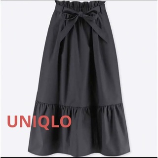 ユニクロ(UNIQLO)のUNIQLO ハイウエストフリルスカート(ひざ丈スカート)