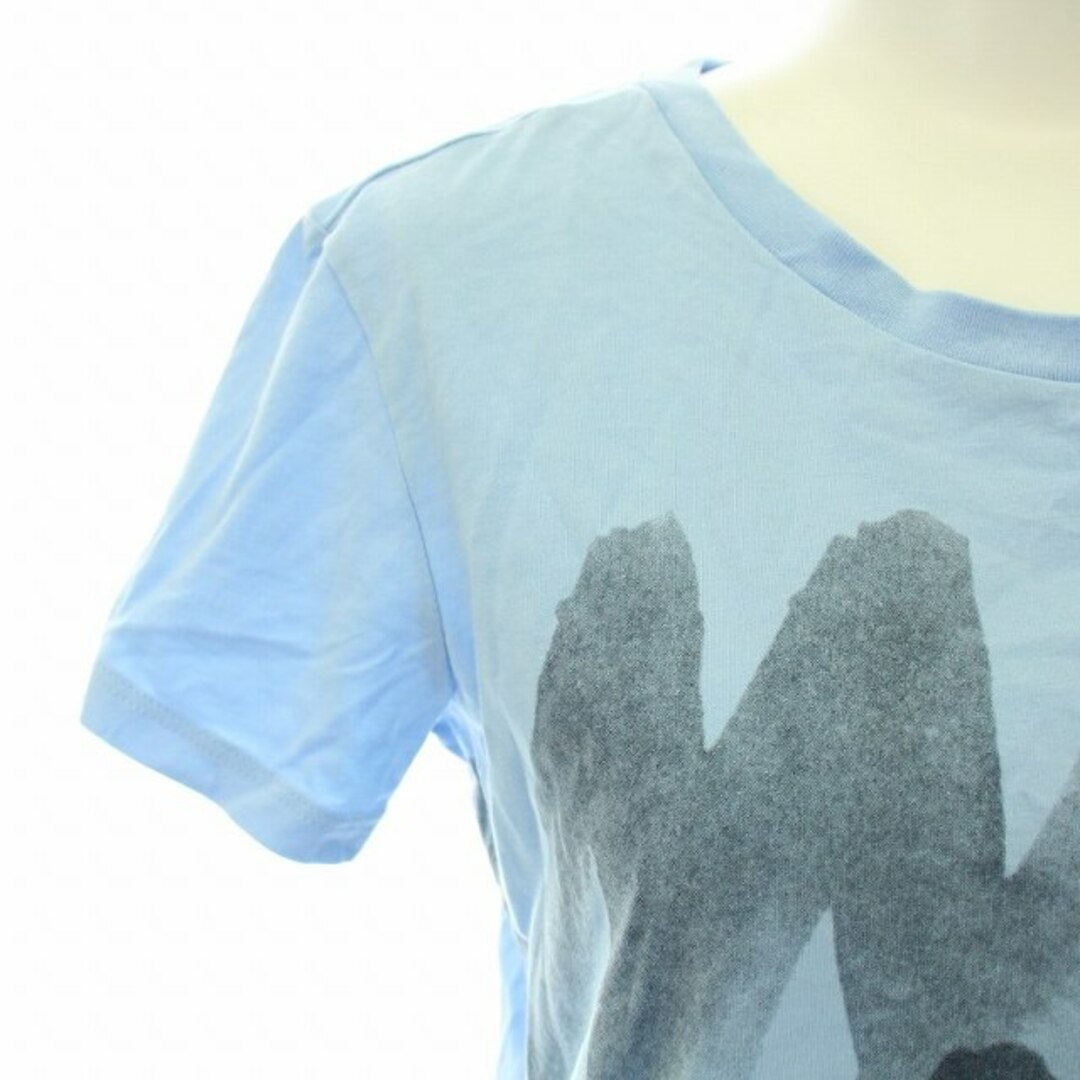 ARMANI EXCHANGE(アルマーニエクスチェンジ)のアルマーニエクスチェンジ Tシャツ カットソー 半袖 ロゴ XS 青 ブルー レディースのトップス(Tシャツ(半袖/袖なし))の商品写真