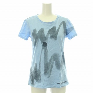 アルマーニエクスチェンジ(ARMANI EXCHANGE)のアルマーニエクスチェンジ Tシャツ カットソー 半袖 ロゴ XS 青 ブルー(Tシャツ(半袖/袖なし))