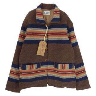 テンダーロイン(TENDERLOIN)のTENDERLOIN テンダーロイン T-RUG JKT カシミヤ混 ラグ ジャケット ブラウン系 XS【極上美品】【中古】(その他)