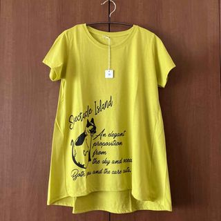 ☆新品☆ネコイラスト入りTシャツ(Tシャツ(半袖/袖なし))