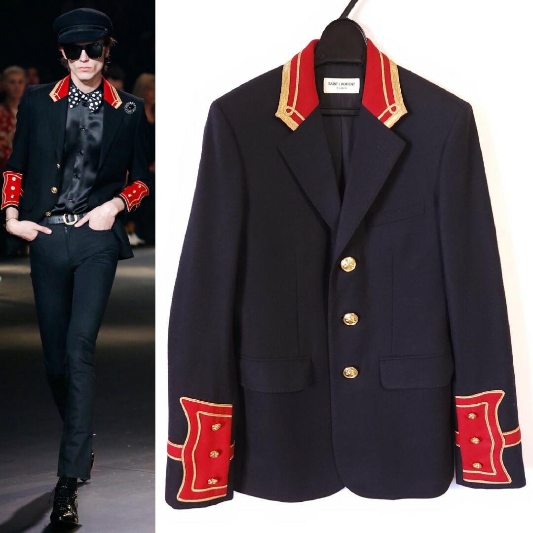 16AW エディ期 SAINT LAURENT PARIS ナポレオンジャケット | www.mdh