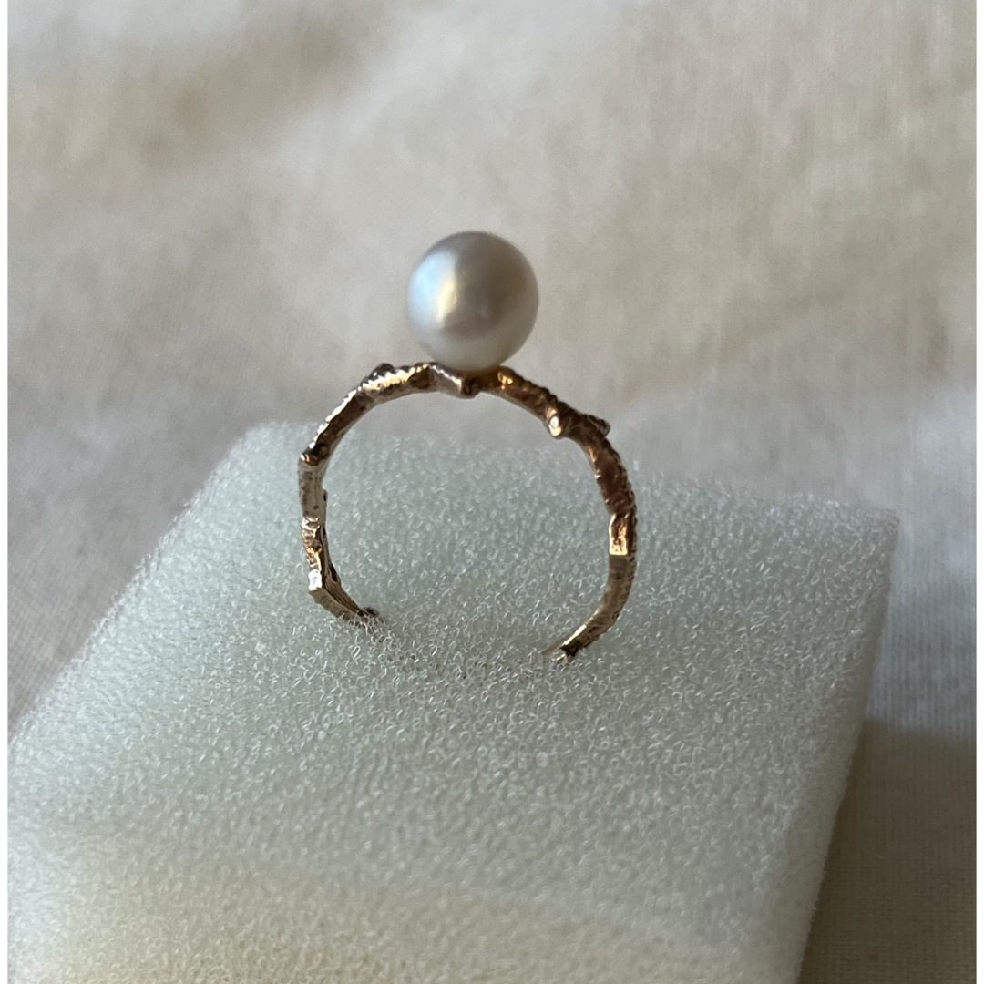 KAORU(カオル)のカオル　リング　パール　サンゴ　11号 レディースのアクセサリー(リング(指輪))の商品写真