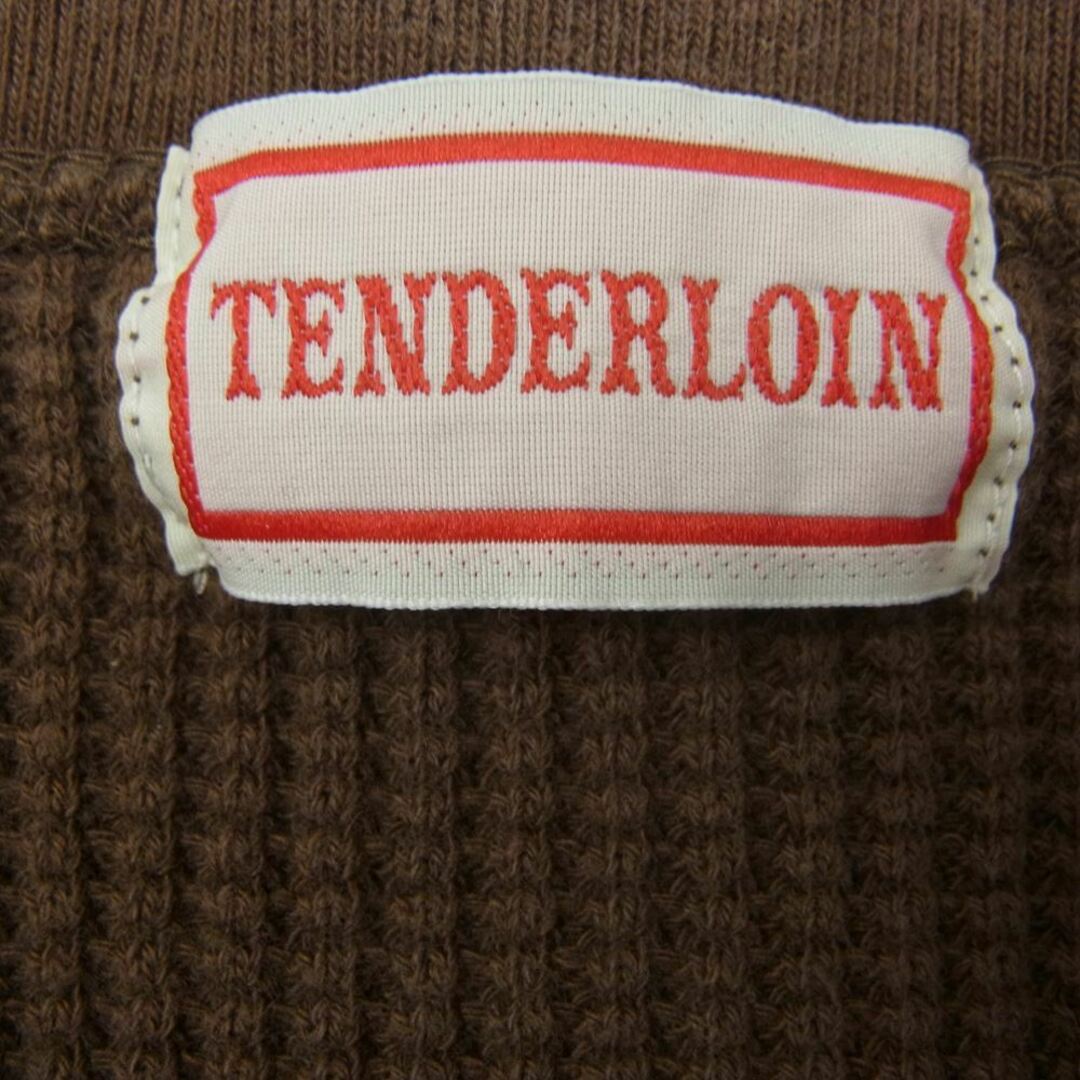 TENDERLOIN(テンダーロイン)のTENDERLOIN テンダーロイン サーマル カットソー ワッフル ブラウン ブラウン系 M【中古】 メンズのトップス(シャツ)の商品写真