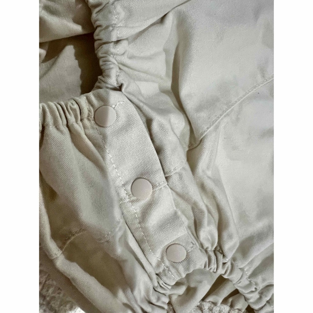 白　サロペット キッズ/ベビー/マタニティのベビー服(~85cm)(その他)の商品写真