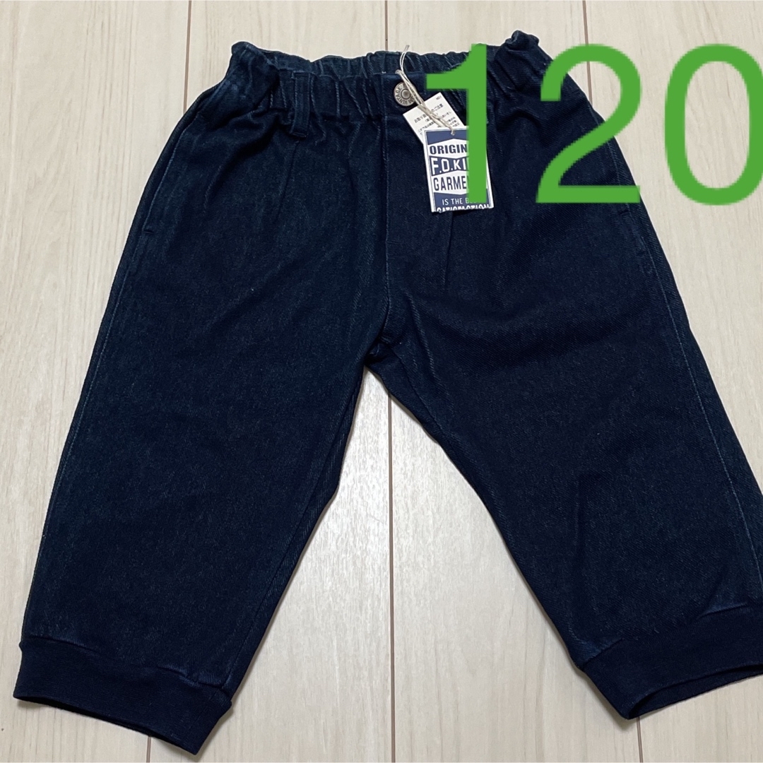 F.O.KIDS(エフオーキッズ)の新品120デニムハーフパンツ　F.O キッズ/ベビー/マタニティのキッズ服男の子用(90cm~)(パンツ/スパッツ)の商品写真