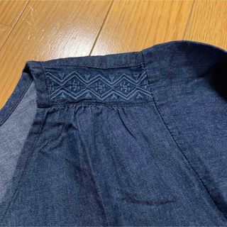 サマンサモスモス(SM2)のお値下げしました✨　SM2＊blue  デニム刺繍ブラウス(シャツ/ブラウス(半袖/袖なし))