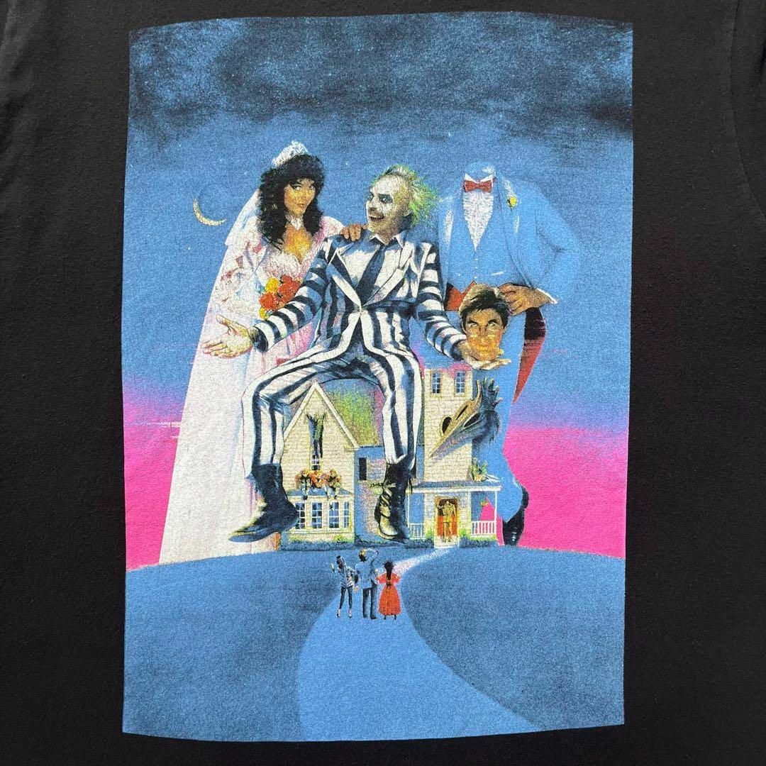 ビートルジュース　ムービーTシャツ ティム・バートン　L ブラック　映画