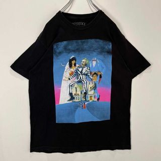 ビートルジュース ムービーTシャツ ティム・バートン L ブラック 映画 古着