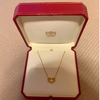 カルティエ(Cartier)のカルティエ Cartier Cハートネックレス K18 イエローゴールド　美品(ネックレス)