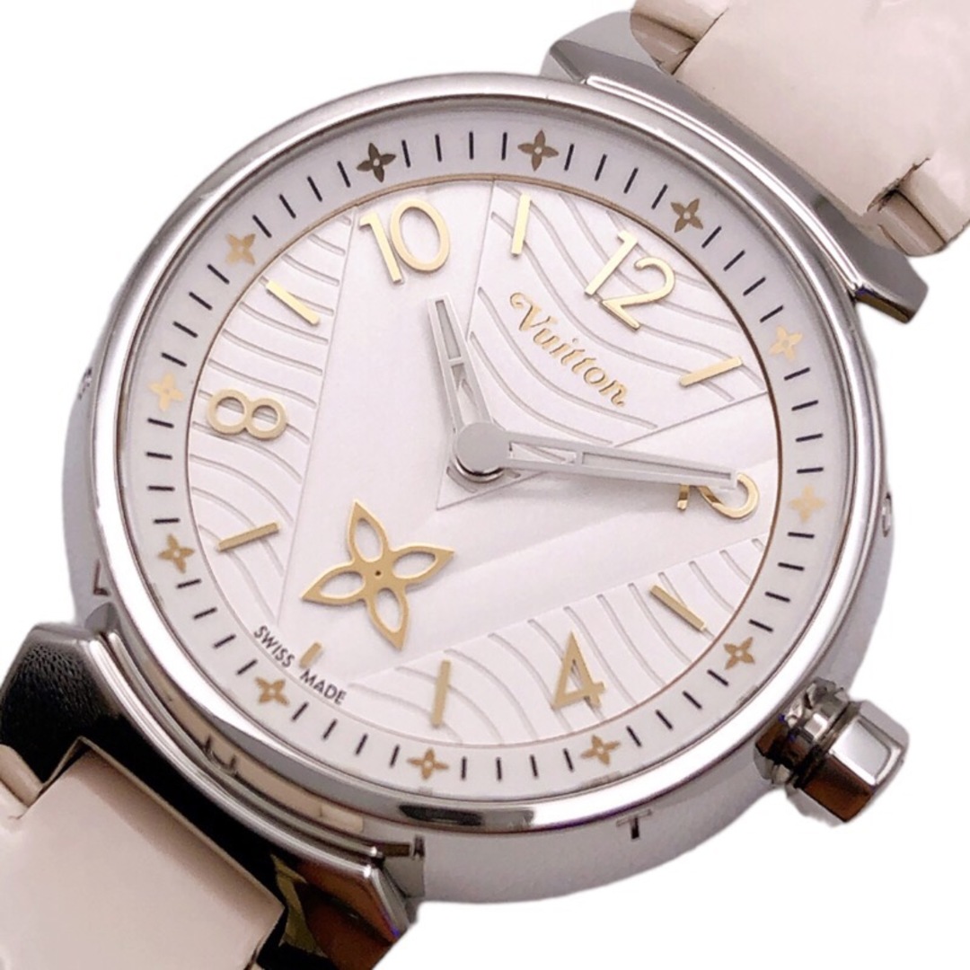 ルイ・ヴィトン LOUIS VUITTON タンブール QA091 ステンレススチール レディース 腕時計