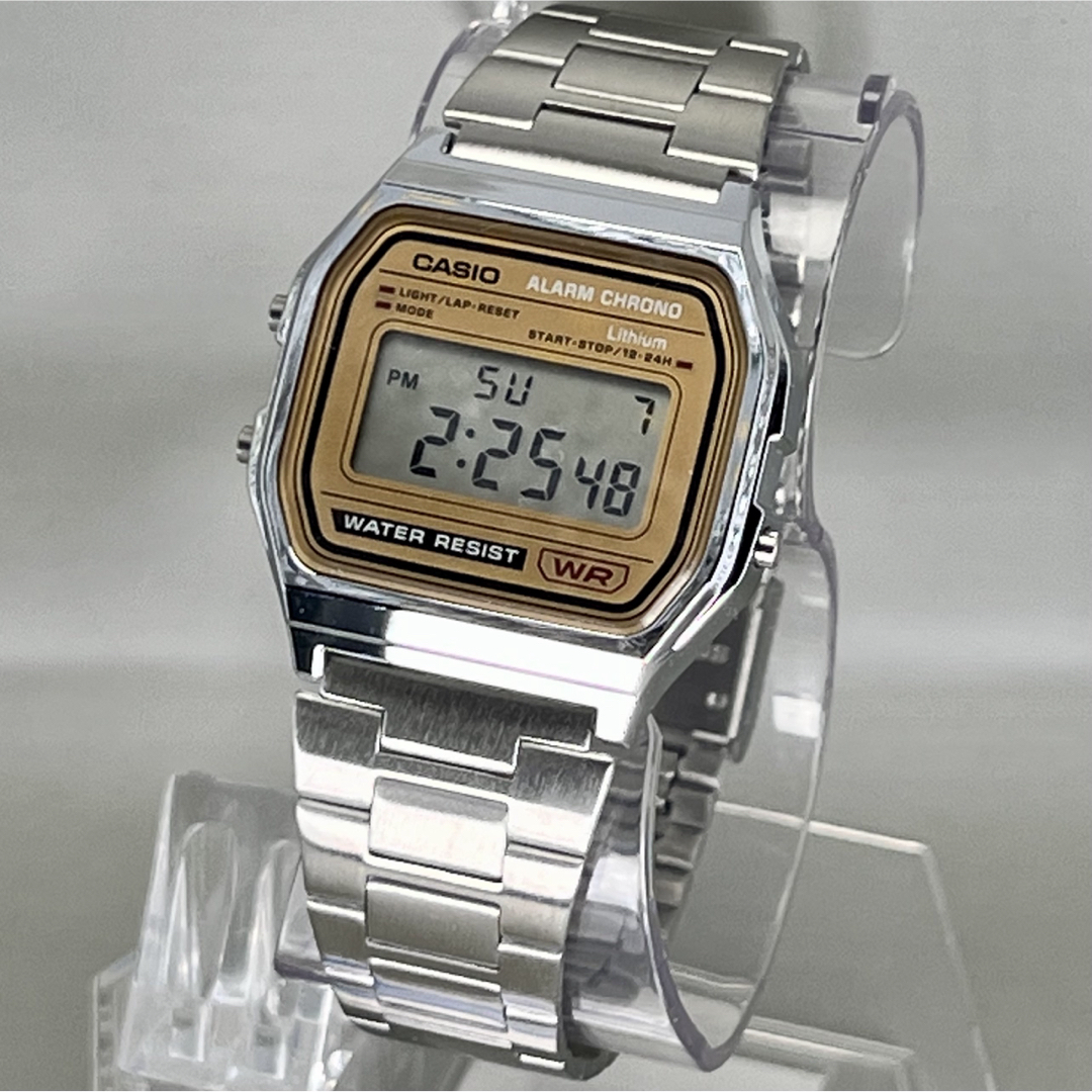 CASIO(カシオ)の郵送 CASIO メタルウオッチ A158WE ゴールド 流通限定モデル メンズの時計(腕時計(デジタル))の商品写真