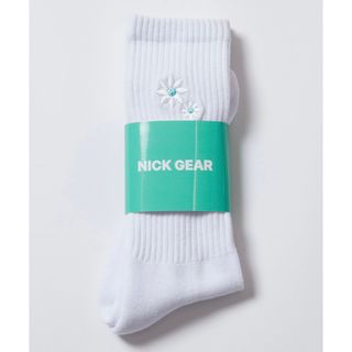 ベガ(Vega)のNICK GEAR ニックギア Flower SOCKS 靴下 ホワイト(ソックス)