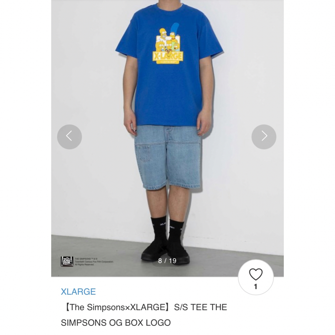 XLARGE(エクストララージ)の【希少】The Simpsons×XLARGE　コラボTシャツ　シンプソンズ メンズのトップス(Tシャツ/カットソー(半袖/袖なし))の商品写真