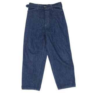 コモリ(COMOLI)のCOMOLI コモリ 20AW S03-03012 ベルテッド デニム パンツ インディゴブルー系 1【中古】(その他)