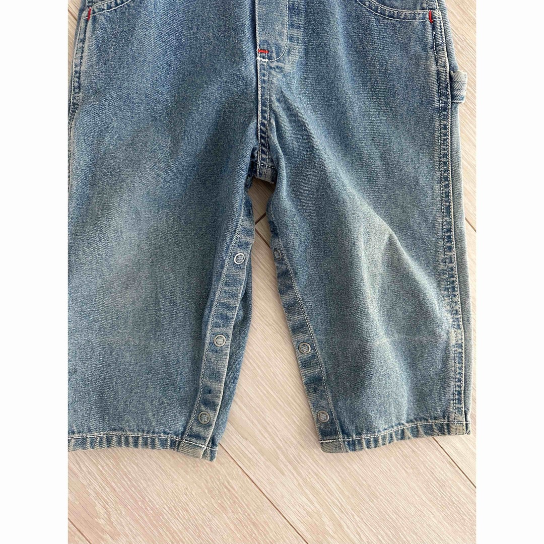 GAP Kids(ギャップキッズ)のGAPオーバーオール18〜24ヶ月デニム中古ブーフーウー古着ラルフ　カーターズ キッズ/ベビー/マタニティのキッズ服男の子用(90cm~)(パンツ/スパッツ)の商品写真