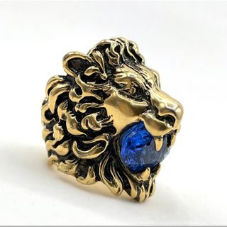 Gucci - グッチ LION HEAD RING ライオンヘッド リング #10 クリスタル