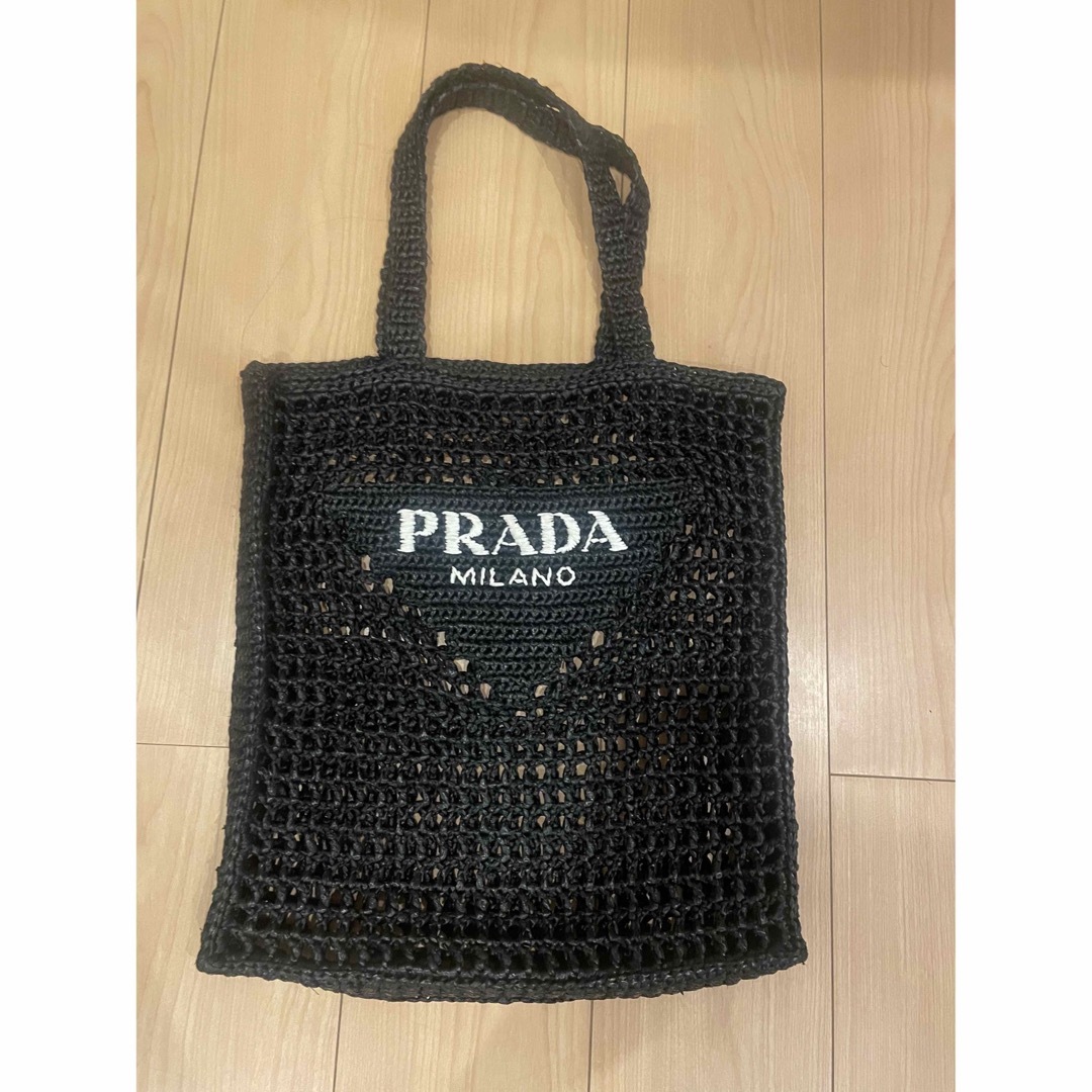 トートバッグPRADA ラフィアトートバック