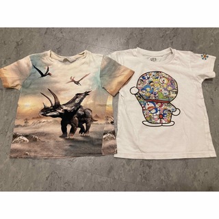 エイチアンドエム(H&M)の恐竜＆ドラえもん Tシャツ2点セット(Tシャツ/カットソー)