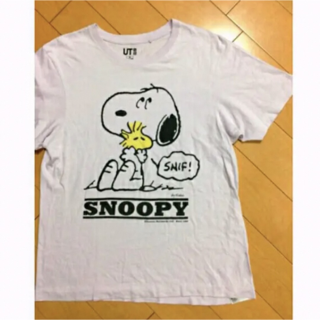 SNOOPY(スヌーピー)のスヌーピー✖️UTライトパープルT レディースのトップス(Tシャツ(半袖/袖なし))の商品写真