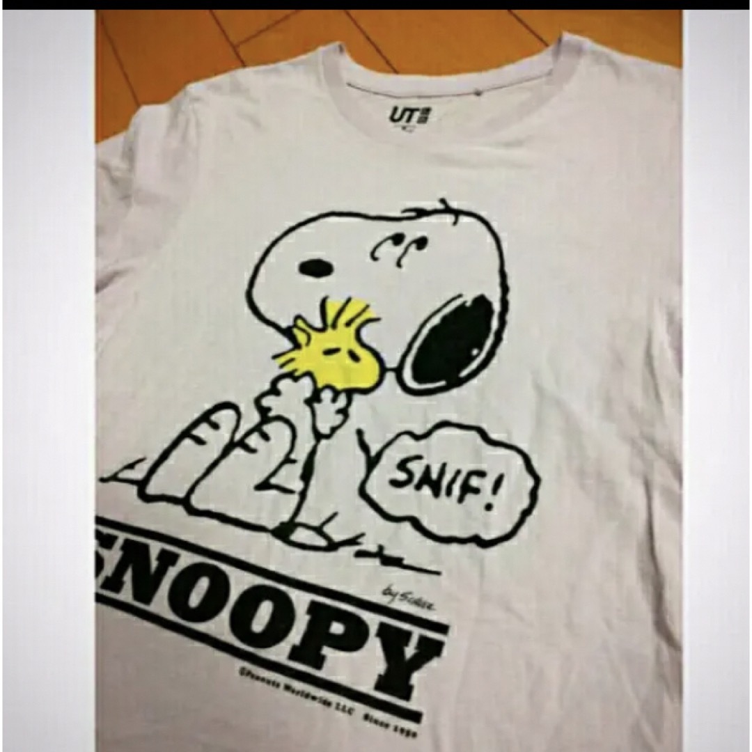 SNOOPY(スヌーピー)のスヌーピー✖️UTライトパープルT レディースのトップス(Tシャツ(半袖/袖なし))の商品写真