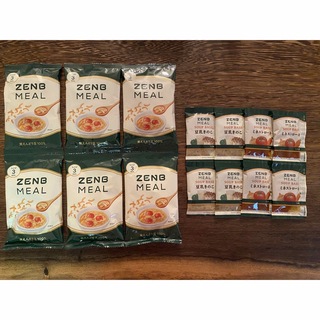ZENBミール6食 ＆ 豆パスタ用スープの素2種類×4袋(麺類)