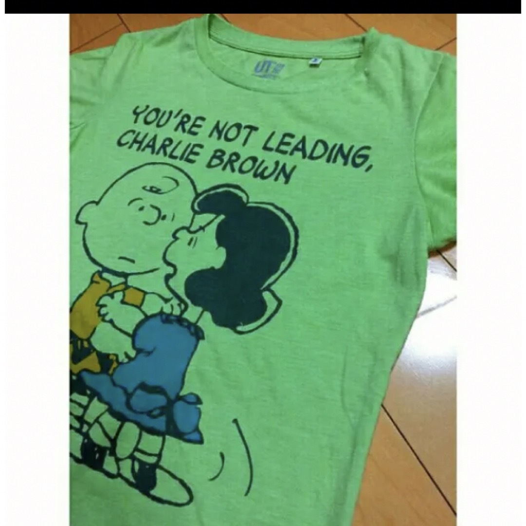 SNOOPY(スヌーピー)のピーナッツ✖️UTライトグリーンT レディースのトップス(Tシャツ(半袖/袖なし))の商品写真