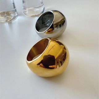 アンスリード(UN3D.)のRound ball ring gold No.1123(リング(指輪))