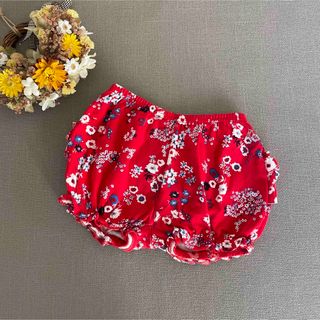 プチバトー(PETIT BATEAU)のプチバトー PETIT BATEAU 花柄 かぼちゃパンツ 12m 74cm(パンツ)