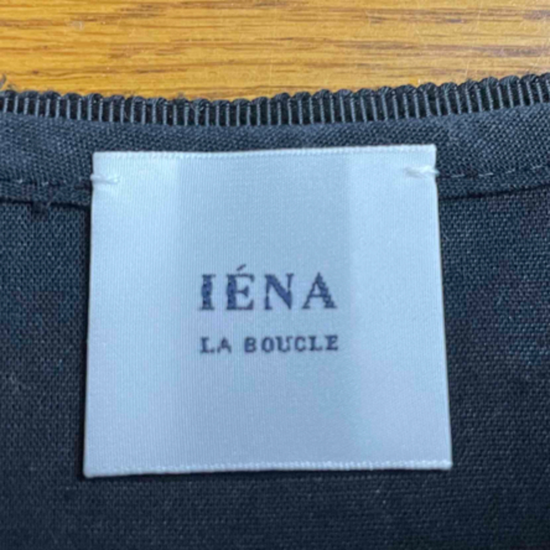 IENA LA BOUCLEコットンリネンフリルブラウス23SS即完売品