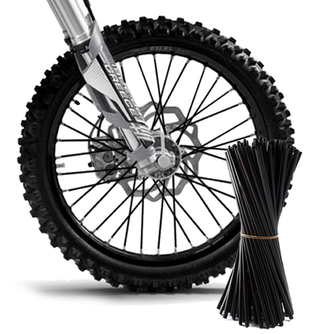 スポークラップ ブラック（スポークスキン、スポークカバー） 自動車/バイクのバイク(パーツ)の商品写真