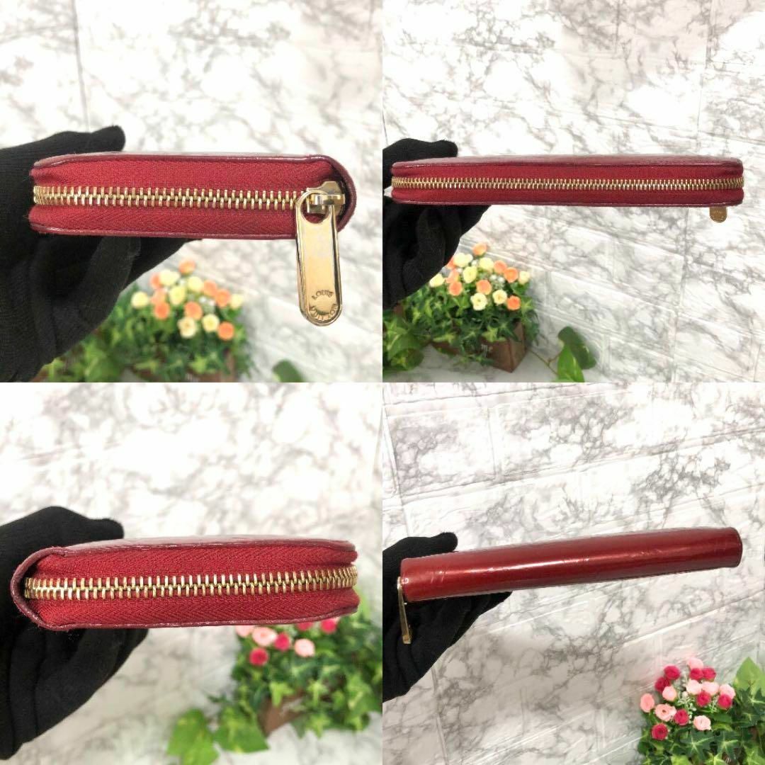 良品✨ルイヴィトン ヴェルニ ジッピーウォレット ラウンドファスナー 朱色系