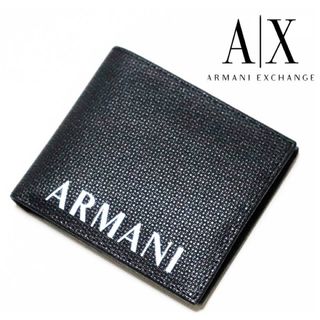 アルマーニエクスチェンジ(ARMANI EXCHANGE)の《アルマーニエクスチェンジ》箱付新品 本革 2つ折財布 ウォレット ユニセックス(折り財布)