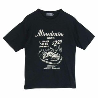 ヒステリックグラマー(HYSTERIC GLAMOUR)のHYSTERIC GLAMOUR ヒステリックグラマー MND-HYS002 × MINEDENIM マインデニム ヴァンピレラ プリント Tシャツ ブラック系 S【中古】(Tシャツ/カットソー(半袖/袖なし))