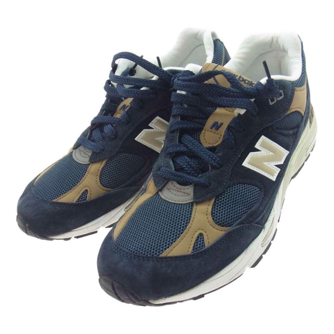 New Balance(ニューバランス)のNEW BALANCE ニューバランス スニーカー M991DNB 英国製 スエード ローカット スニーカー ネイビー ネイビー系 ブラウン系 27.5cm【中古】 メンズの靴/シューズ(スニーカー)の商品写真